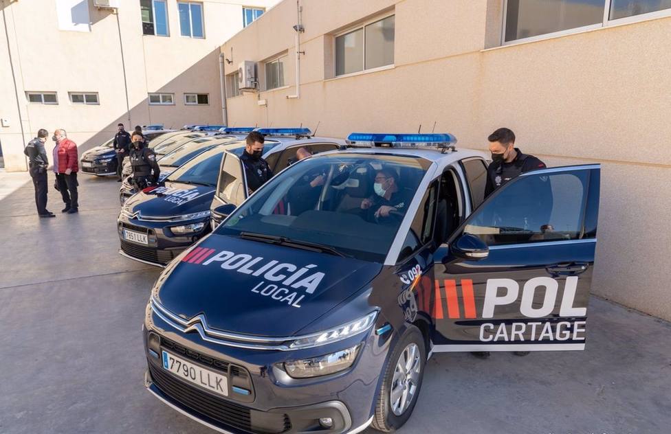 La Policía Local de Cartagena estrena los primeros seis coches patrulla de la nueva remesa