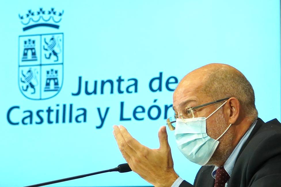 Francisco Igea, vicepresidente de Castilla y León, durante la rueda de prensa posterior al Consejo de Gobierno