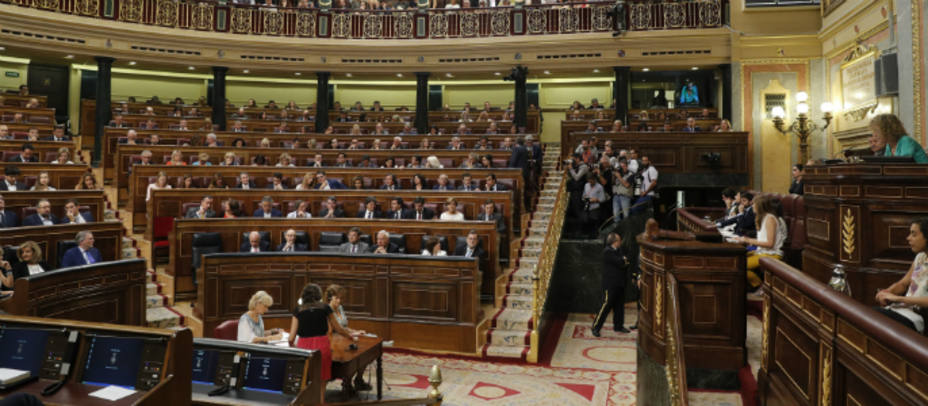 El Congreso durante la constitución de las Cortes este martes. EFE