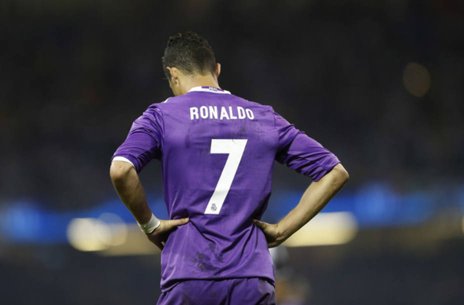 Cristiano Ronaldo, de espaldas