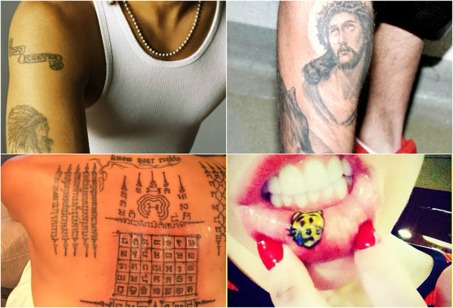 ¿Sabrías reconocer a estos famosos por sus tatuajes?