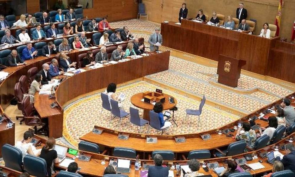 La Asamblea de Madrid celebra un pleno de investidura inédito sin candidato