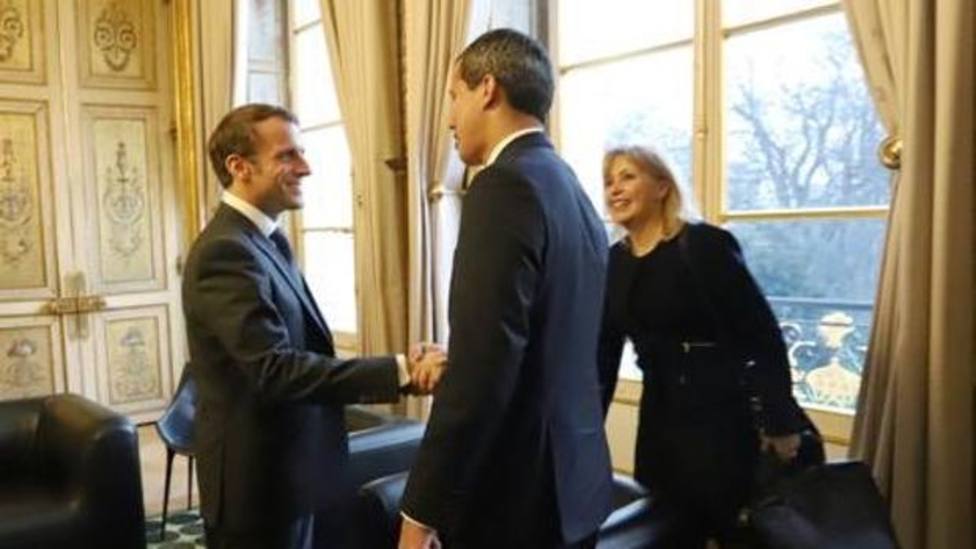 Macrón sí recibe a Juan Guaidó y mantienen una reunión en el Palacio del Elíseo