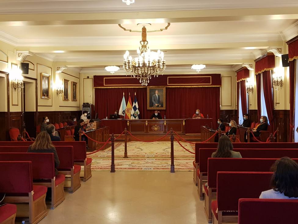 Foto de archivo de un pleno celebrado en el Ayuntamiento de Ferrol. FOTO: Cedida