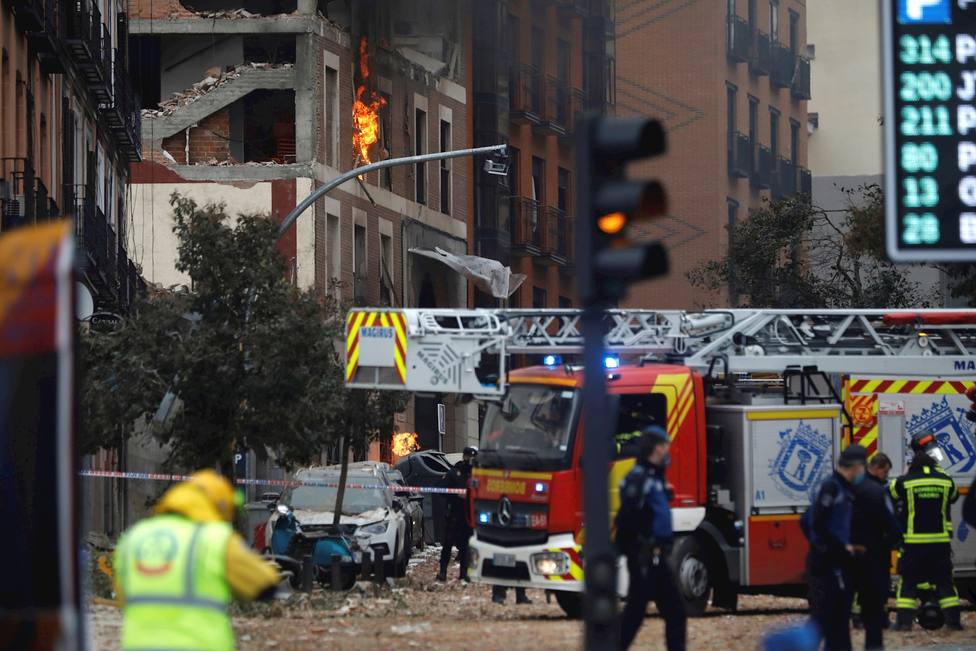 Conmoción en Madrid tras la grave explosión que deja ya un balance de cuatro fallecidos