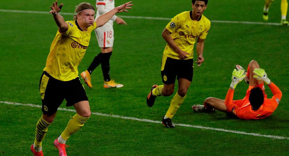 Sevilla-Borussia Dortmund (2-3): Haaland se desata