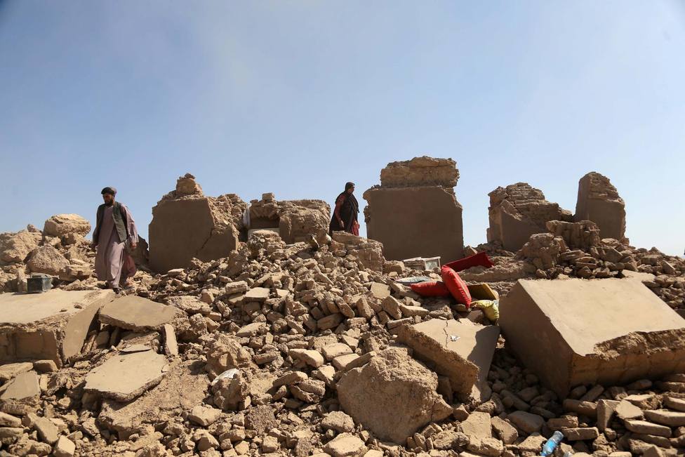Los escombros que dejó el terremoto del fin de semana en Herat