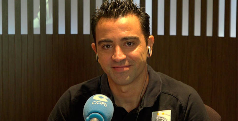 Xavi Hernández, durante la entrevista este jueves en El Partidazo de COPE