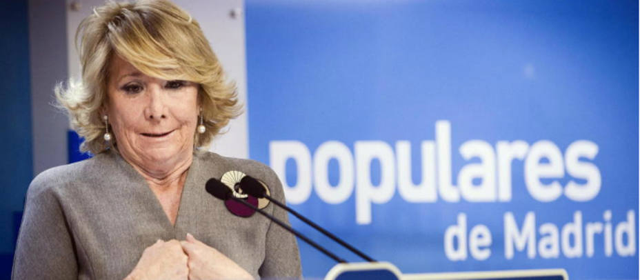 La expresidenta madrileña, Esperanza Aguirre. EFE