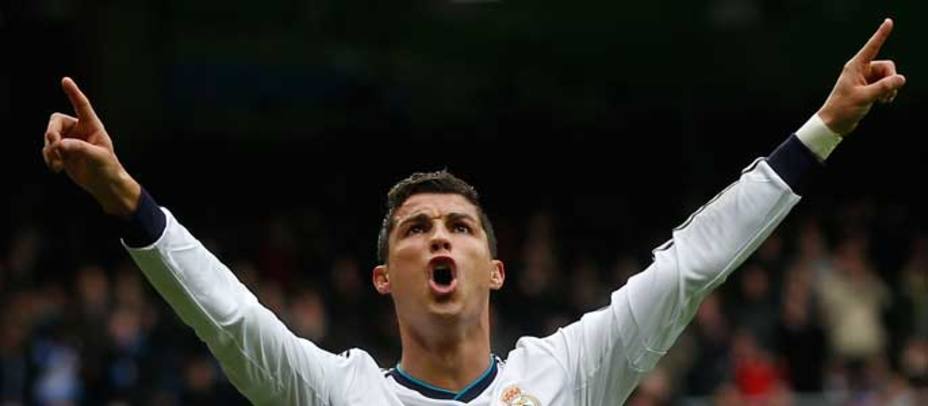 Cristiano Ronaldo celebra un gol con el Real Madrid. (Reuters).