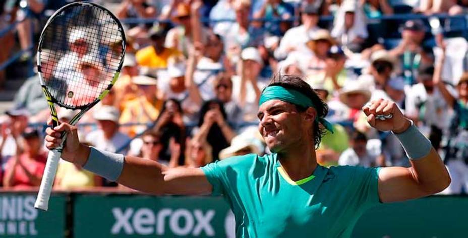 Rafa Nadal celebra su pase a la final de Indian Wells (Reuters)
