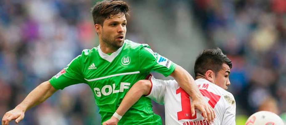 Diego, con la elástica del Wolfsburgo. (bundesliga.com)