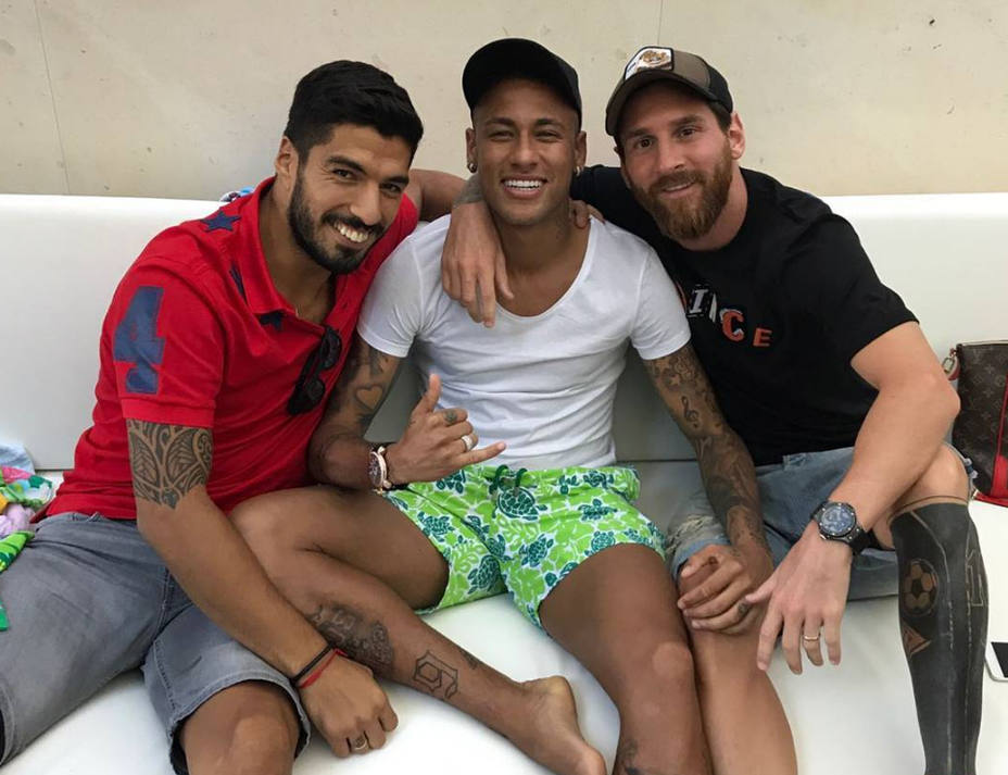 Messi y Suárez publican una fotografía en Instagram junto a Neymar: “Volvió”
