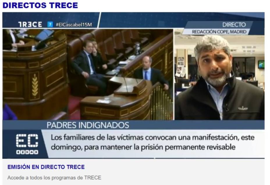 Juan José Cortés en TRECE: Me he quedado sin fuerzas después de lo vivido en el Congreso