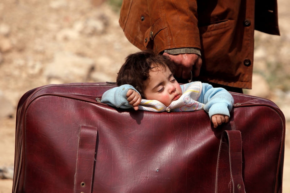 Siria cumple 7 años de guerra con el desplazamiento masivo de civiles de Guta