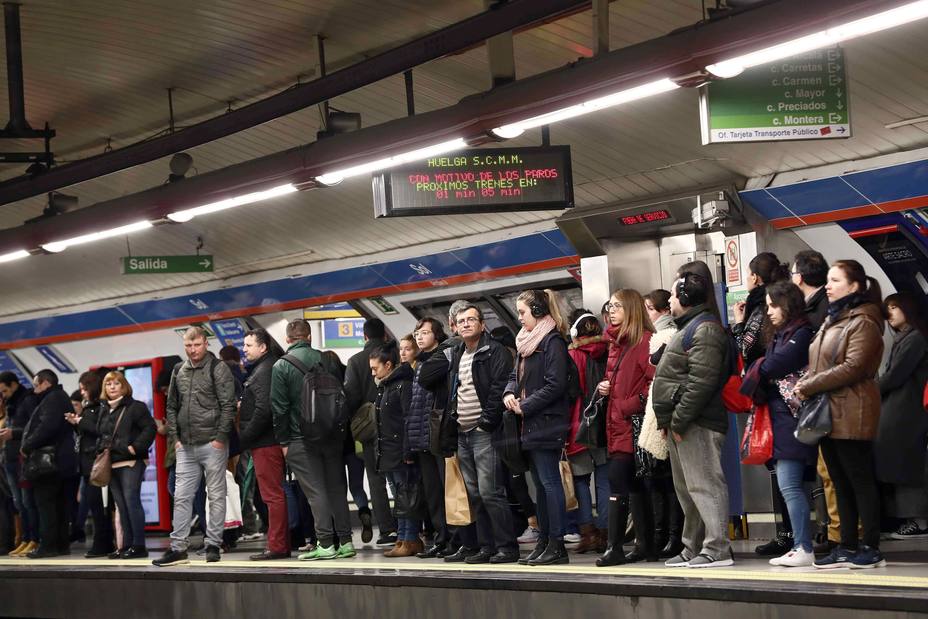 Jornada de paros de maquinistas de Metro de Madrid en protesta por el amianto