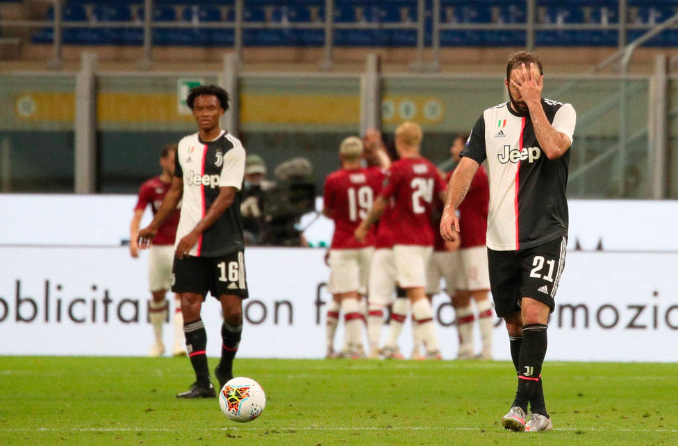El Milan celebra uno de los goles ante la Juventus (EFE)