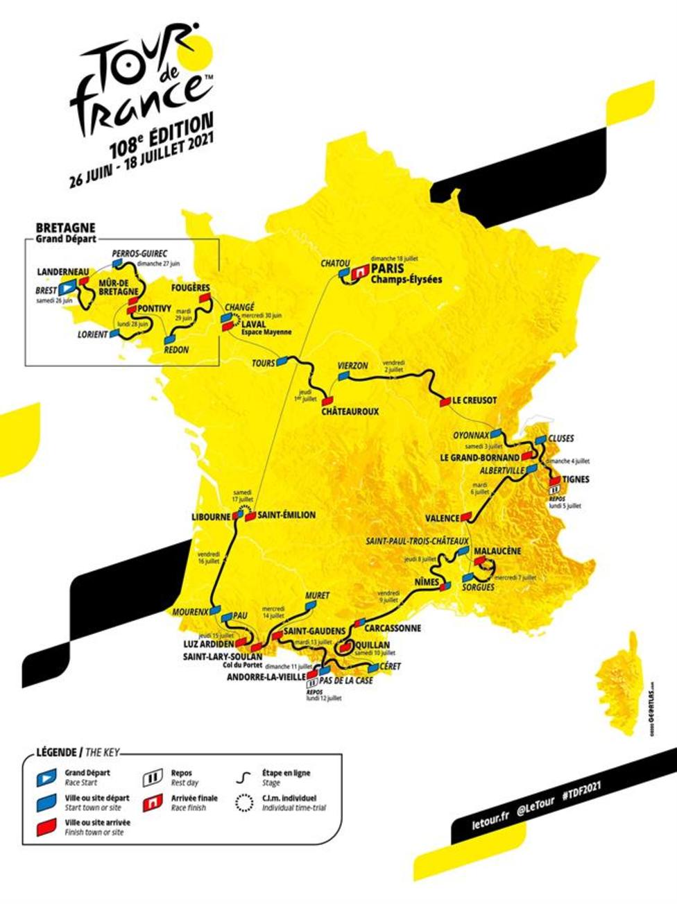 El Tour de Francia 2021 se decidirá en los Pirineos