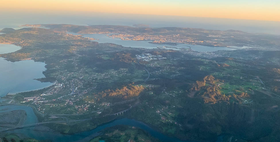 Vista aérea de Ferrolterra y Eume - FOTO: Juan DSG