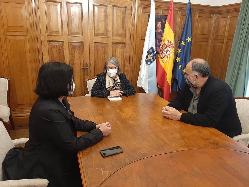 Reunión de miembros comité de empresa de Navantia con Pilar López Riobóo. FOTO: Delegación Gobierno