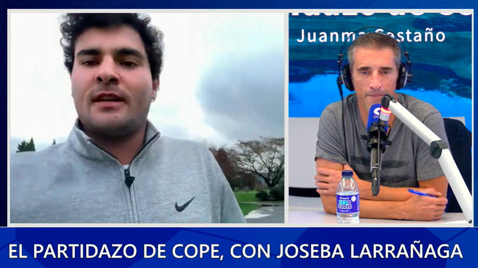 Joseba Larrañaga entrevista al jugador de golf Eugenio López-Chacarra en El Partidazo de COPE