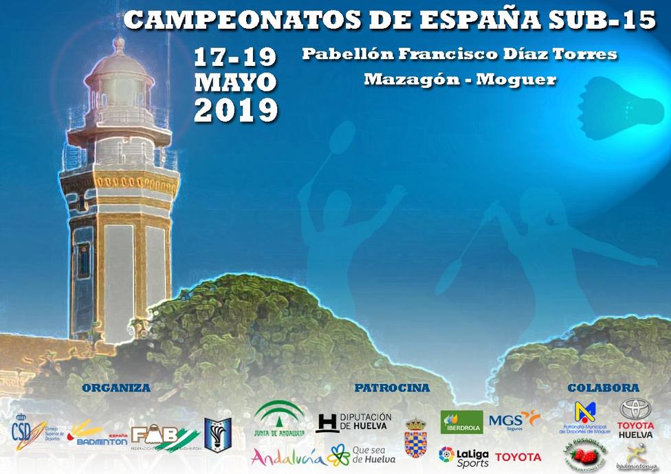 Cartel anunciador del campeonato de España de Bádminton