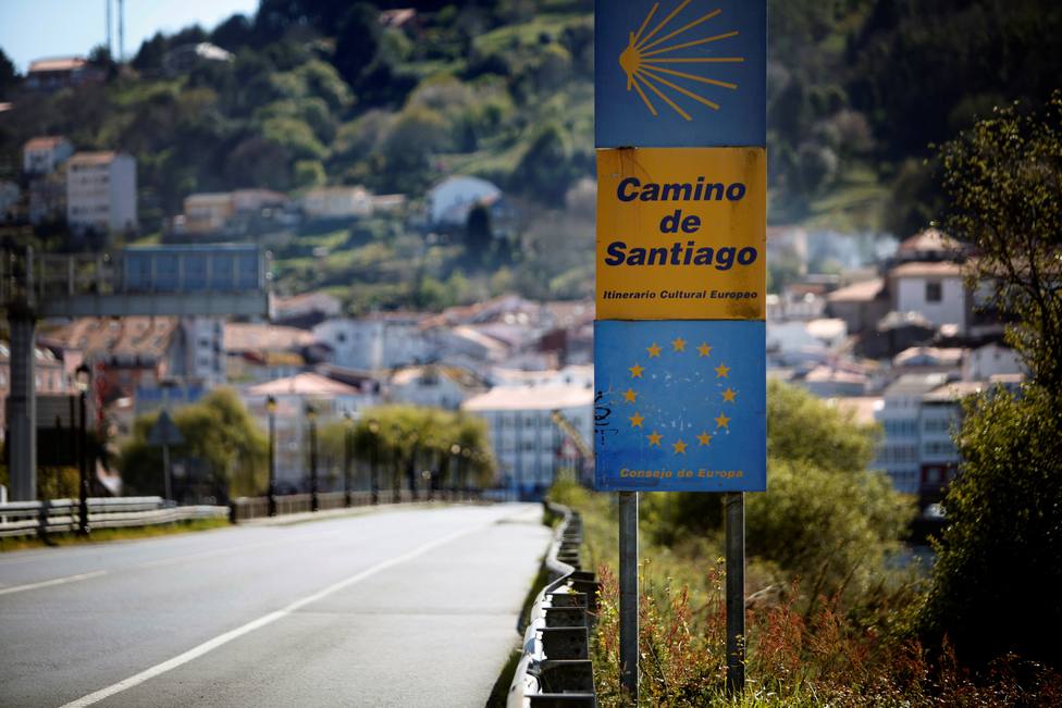 El Camino Inglés a su llegada a Pontedeume - FOTO: EFE / Cabalar