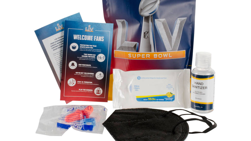 Kit de protección para los espectadores que acudan a la Super Bowl