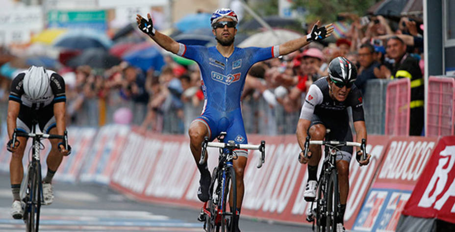Bouhanni ganó la séptima etapa del Giro, su segunda en la carrera. Foto: FDJ.
