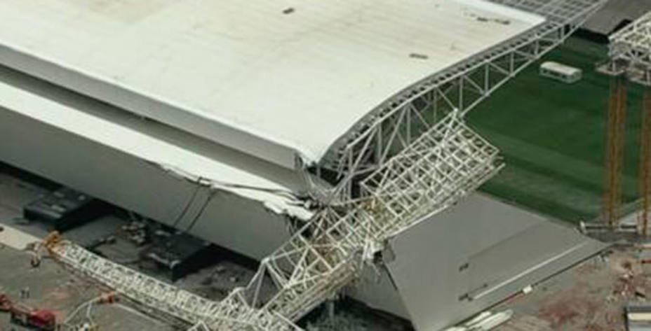 El accidente en el estadio de Sao Paulo