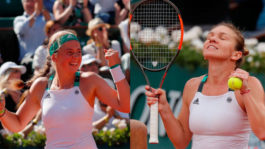 Ostapenko y Halep se medirán en la final femenina de Roland Garros. REUTERS