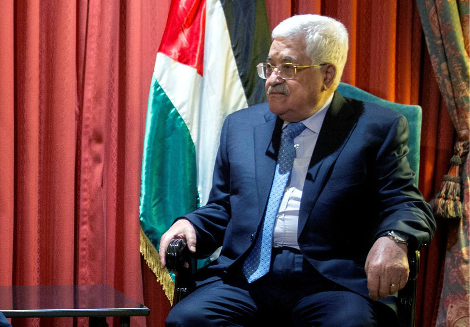 El presidente palestino, Mahmud Abás, en su última visita a España. EFE