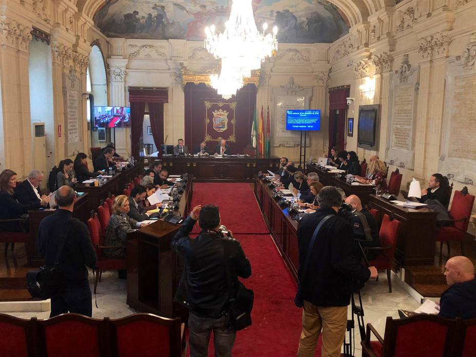 Pleno ayuntamiento de Málaga