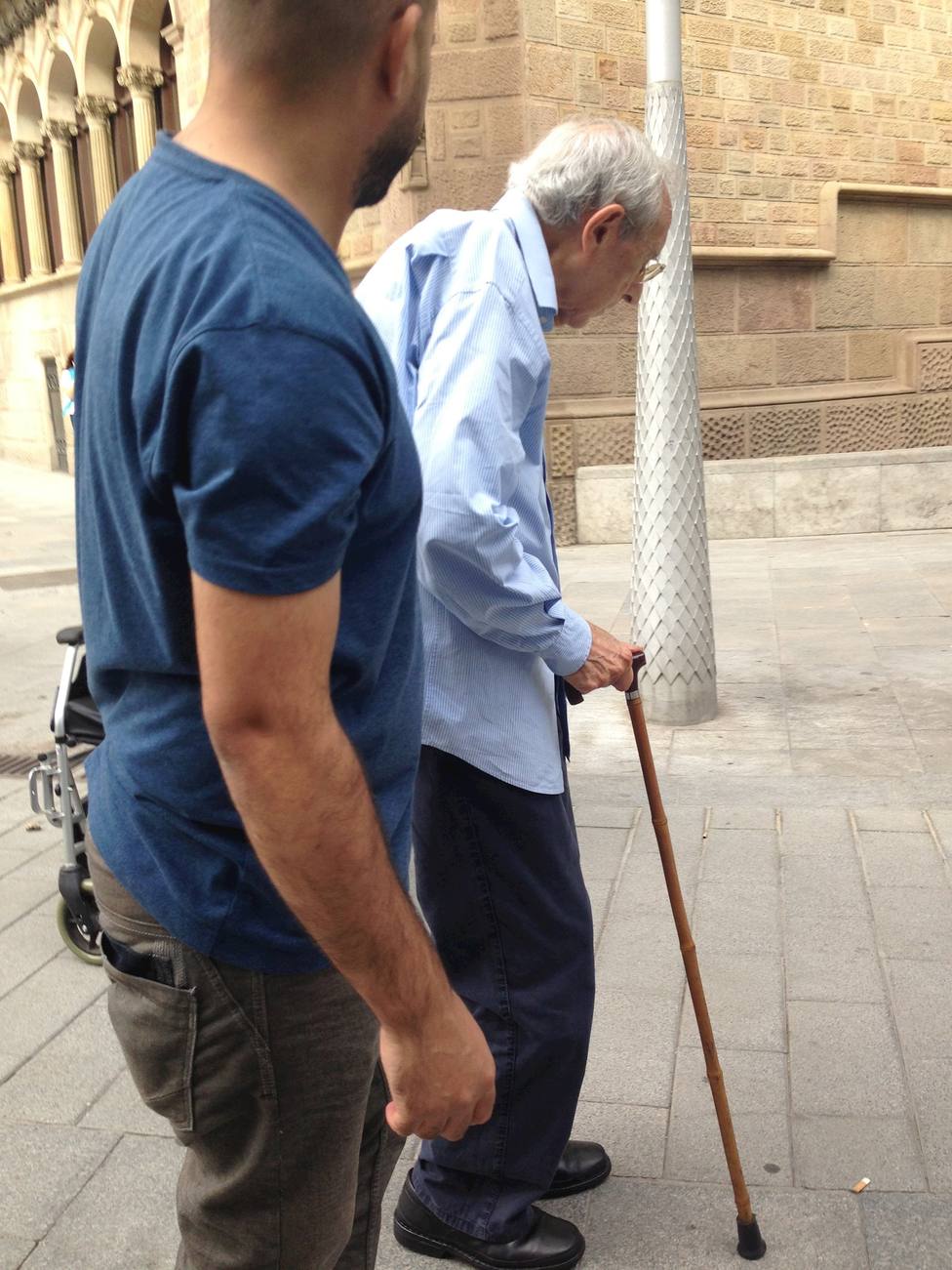 Anciano en Barcelona