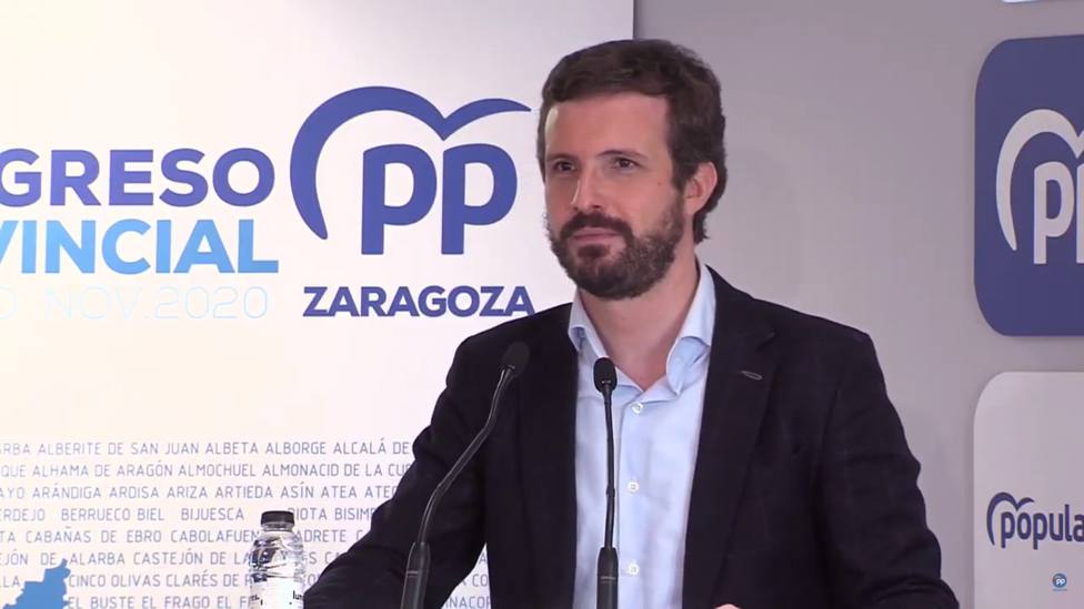 Pablo Casado. PP Zaragoza. Sede PP