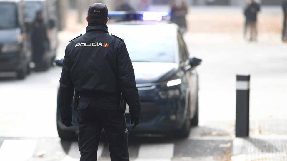 Imagen de archivo de un agente de la Policía Nacional en Valladolid