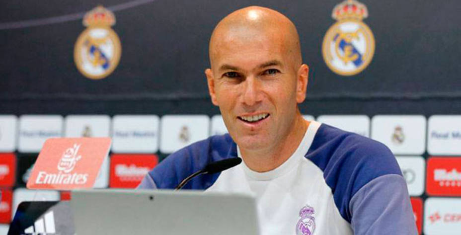 Zidane considera que su equipo está listo para el Clásico de este sábado. Foto: Real Madrid.