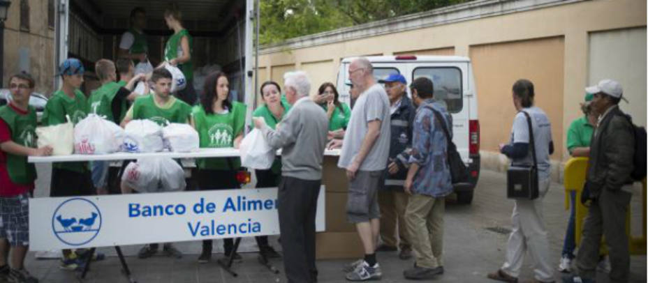 Imagen del Banco de Alimentos de Valencia. Foto Levante
