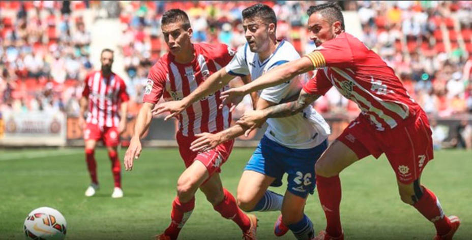 En el doble enfrentamiento entre ambos conjuntos en liga el equipo maño ganó en Zaragoza y empató en Gerona (Foto: lfp.es)