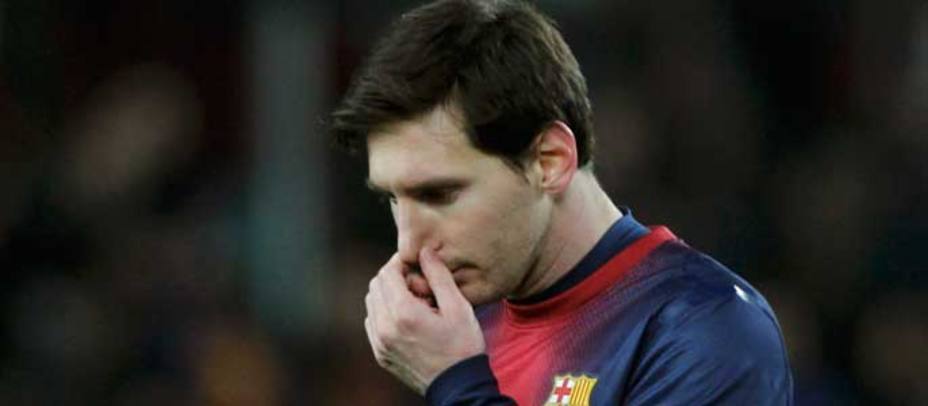 Leo Messi, en el último Clásico en el Bernabéu (Reuters)
