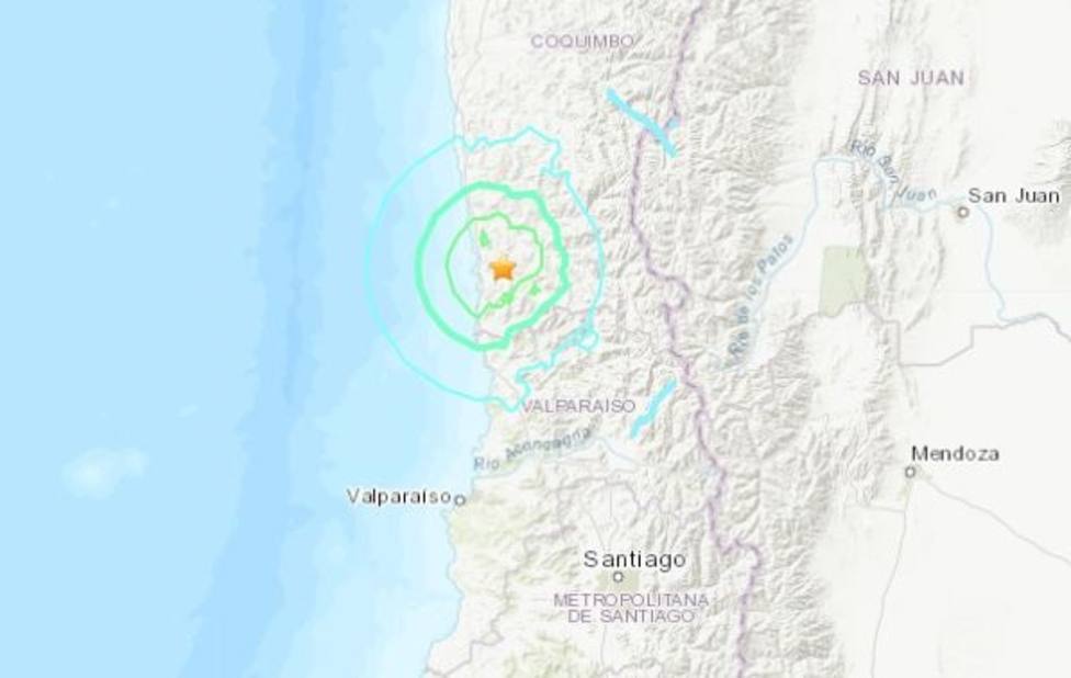 Un terremoto de 6,1 sacude el centro de Chile