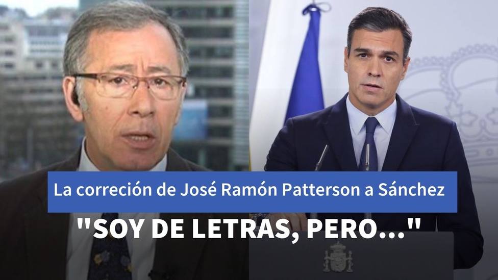 La corrección de José Ramón Patterson, corresponsal de TVE, a Sánchez por su última lección de economía