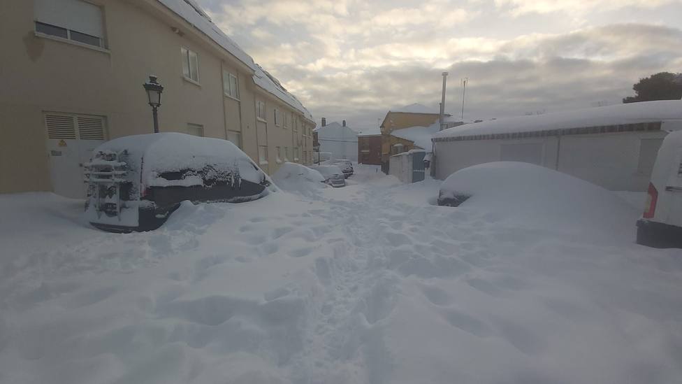 Imagen de la nevada en Hoyo de Manzanares