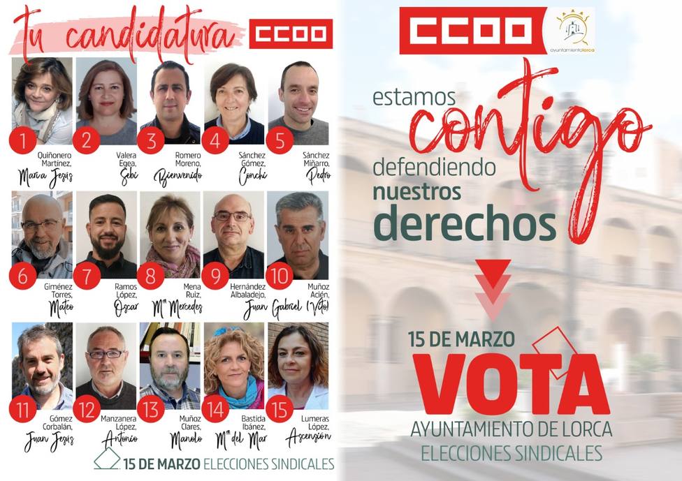 CCOO no participará en las elecciones sindicales del Ayuntamiento al presentar la candidatura fuera de plazo