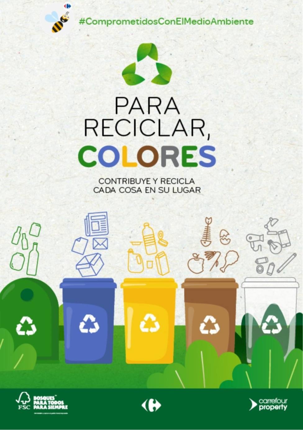 El Ayuntamiento de Águilas se suma a la campaña “Para reciclar, colores”