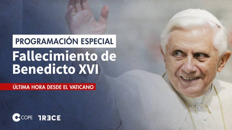 TRECE cierra el año con una programación especial por el fallecimiento de Benedicto XVI