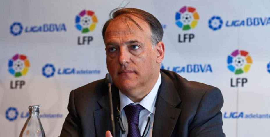 Javier Tebas volverá a presidir LaLiga los próximos años. Foto: LaLiga.