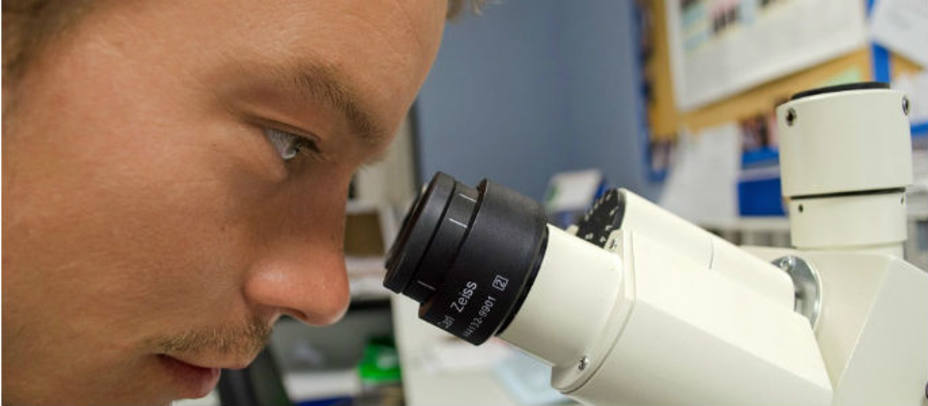 Un científico mirando por un microscopio. Pixabay