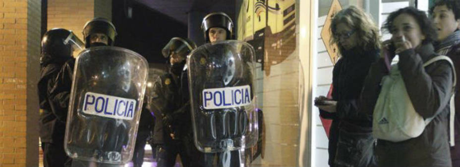 Disturbios en Burgos / Foto: EFE