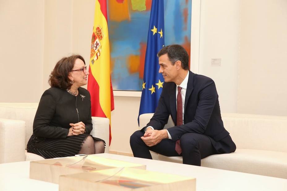 Sánchez traslada a Grynspan el firme compromiso de España con la comunidad iberoamericana